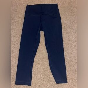 Lululemon Wunder Train High-Rise Crop 23" Navy